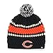 '47 NFL Chicago Bears Women's Leslie Knit Beanie with Pom, One Size, Navy