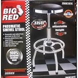 Big Red Pneumatic Professional Series Swivel Stool with Padded Seat