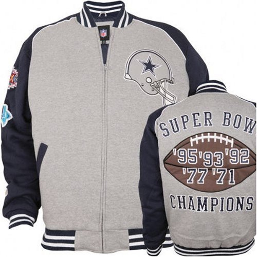 Buy Dallas Cowboys 5-Time Super Bowl Champions Fleece Jacket
