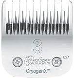 Oster CryogenX Professional Animal Clipper Blade, Size # 3 Skip Tooth