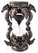 New! 6 Dragon Black Sand Timer Bronze Color