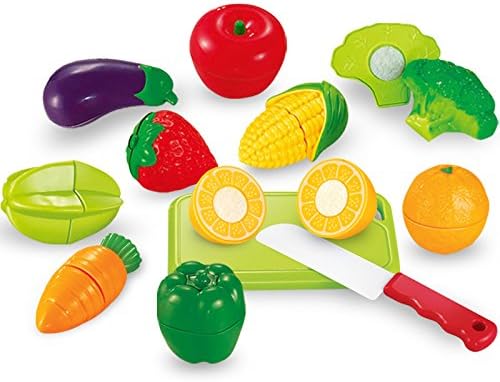 Taoqile(R) Children Kitchen Tools cut Food Fruit Vegetables Toys Baby Kids Role Play Pretend Game Girls Boys kitchen 12pcs playset education toy