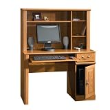 Image of Review Buy US Sauder Orchard Hills Small Wood Computer Desk with Hutch in Oak US , Sauder