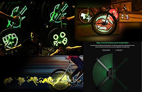 DIY Wonderful Bicycle Wheel Bicycle Spoke Lights Colorful Wheel Spoke Light Support APP