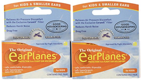 Ear Plugs - Children's Ear Protection for Airplane Travel - 2 pack