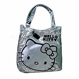 Hello Kitty Viva La Glam Sequin Silver Tote Bag