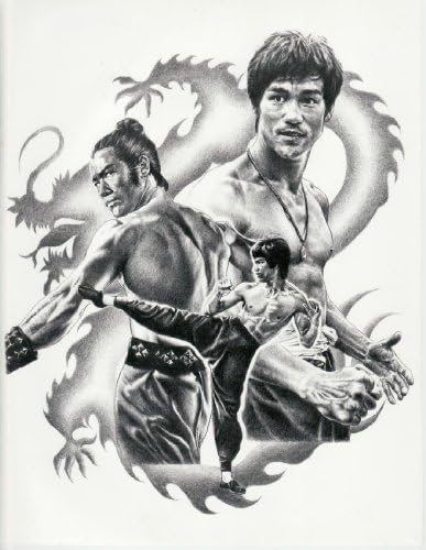 22.5x17.5 Sketch Poster Print Bruce Lee