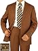 Brown Italian Linen Mens Suits Oscar By Valenti Hand Tailored Two Button Suit Sporty Casual Apparel 
