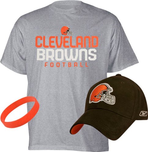 Cleveland Browns Youth Short Sleeve Tee & Hat Combo Pack