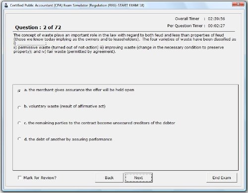 Test Bank CPA Questions Simulation Software: Regulation 1,700 questions
