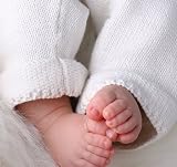 Beba Bean - Baby Cotton Knit Pants, Blue or Pink