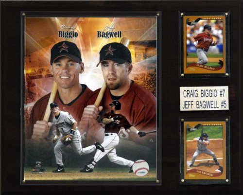 MLB Bagwell-Biggio Houston Astros Player Plaque