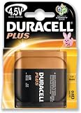 Electronics : Duracell Plus Battery Alkaline 4.5V Ref MN1203B1
