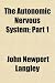 The Autonomic Nervous System; Part 1