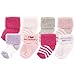 Luvable Friends Baby 8 Pack Newborn Socks, Pink/Mommy, 0-6 Months