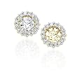 14K Yellow Gold 1/3 ct. Diamond Earring Jackets