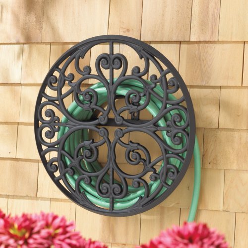 bronze garden hose holder