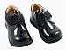 L'Amour Toddler Girl's Floral Applique Velcro Shoes Patent Black