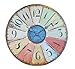 Ashton Sutton GT1067 Large Multi Colored Wall Clock