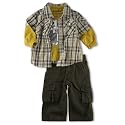 Levis Boys Woven 2 Piece Set, Brownstone, 24 Months
