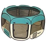 Best Pet Folding Play Pen - Medium - Teal