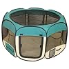 Best Pet Folding Play Pen - Medium - Teal