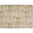Architecture Doors and Entryways antique drawings Poster Decoupage Gift Wrap 20 x 28 "