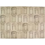 Architecture Doors and Entryways antique drawings Poster Decoupage Gift Wrap 20 x 28 