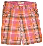 Roxy Heads Up Girls Plaid Capris 6 6x