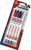 EZ-Dupe .5MM DVD/CD Marker Set includes Blue, Black, Red and Eraser Pen