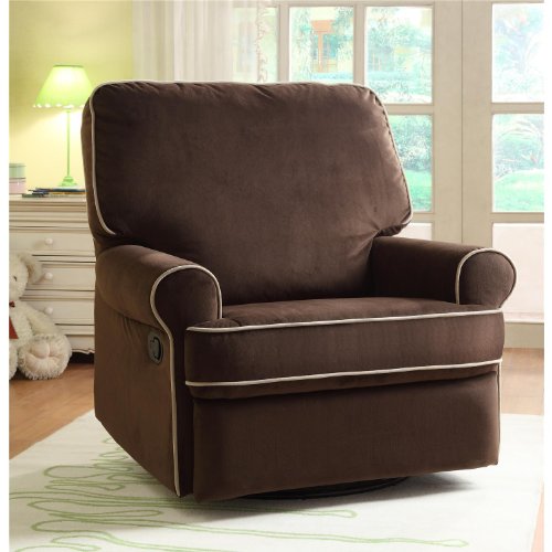 Birch Hill Swivel Glider Recliner Color: Stella Coffee On Sale