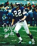 Paul Krause Autographed/Hand Signed Minnesota Vikings 8x10 Photo Inscribed ''HOF 98''