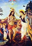 Leonardo da Vinci (The Baptism of Christ) Art Poster Print - 11x17