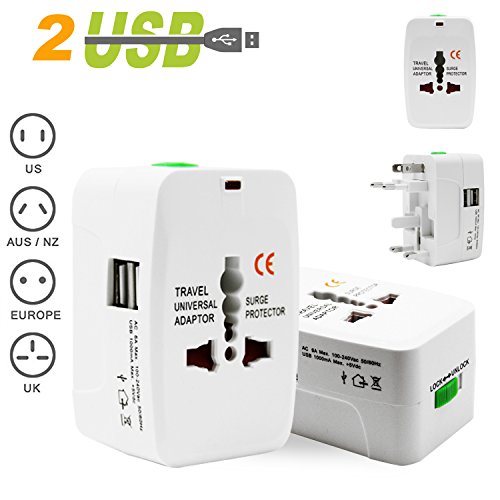 Universal worldwide travel adapter plug, costech wall charger ada…