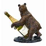 Bear Wine Holder- Brown/ Bronze