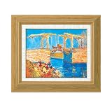 ゴッホ名画額F3 アルルのはね橋 78093の画像