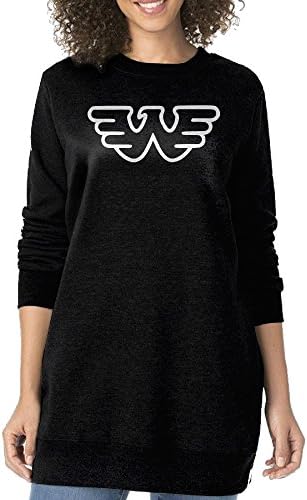 Women Waylon Jennings Flying W Logo Crew Neck Sweatshirt