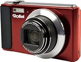 Rollei Powerflex 800 Bundle Digitalkamera (14 Megapixel, 12,5-Fach opt. Zoom, 6,9 cm (2,7 Zoll) LCD, 24mm Weitwinkelobjektiv) inkl.Tasche, 4GB Speicherkarte rot