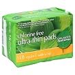Seventh Generation Pads, Ultra-Thin, Regular, with Wings, 18 pads (Pack of 6)