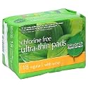Seventh Generation Pads, Ultra-Thin, Regular, with Wings, 18 pads (Pack of 6)