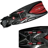 AquaLung Slingshot Open Heel Fins - Silver/Red - Large/X-Large