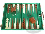 Deluxe Backgammon Set - Green - 15x10