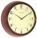 Chaney Instruments Retro Cranberry Wall Clock