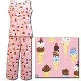 The Cat's Pajamas Ice Cream Non-Flannel Tank Capri Pajamas