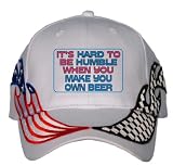 It's hard to be humble when you make your own Beer USA Flag / Checker Racing Hat / Baseball Cap