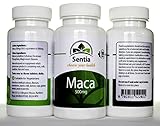 Sentia Maca Root 500mg x 180 Quality Assured - Menopausal Symptoms- Energy Boost - Fight Fatigue - Aids Fertility - Manufactured in UK - For Men - For Women