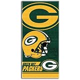 NFL Green Bay Packers Double Covered Beach Towel, 28 x 58-Inch