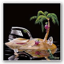 Lost In Paradise by Michael Godard 11.75"x11.75" Art Print Poster