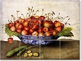 IMAGE OF Giovanna Garzoni Fruits Vegetables Tile Mural Interior Renovate Design. 24x36 in. (24) 6x6 tiles.