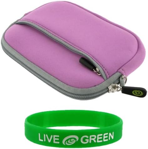Portable Hard Drive Sleeve Case for Western Digital My Passport Studio USB 2.0/FireWire 400/FireWire 800 WDMT3200TN - Large Neoprene Sleeve - Lilac
